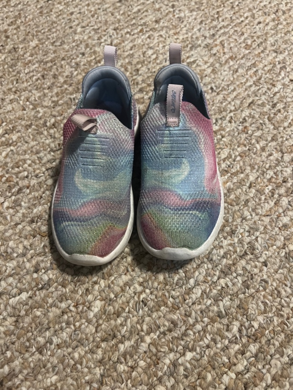 Skechers Kids Pastel Multicolor Slip-On Sneakers